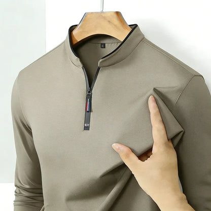 Halston Quarter-Zip Long Sleeve