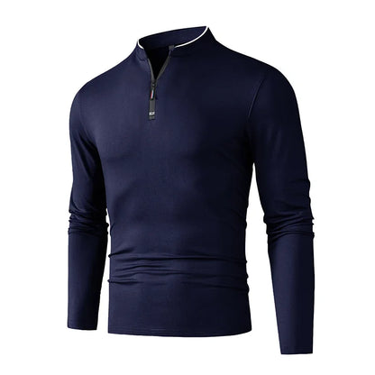 Halston Quarter-Zip Long Sleeve
